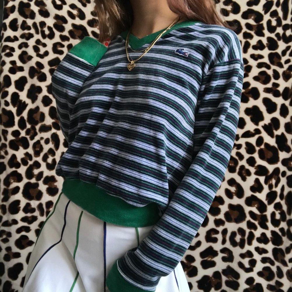 Velour Lacoste Sweater